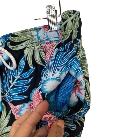 Tommy Bahama Naples Konkan Jungle Swim Trunk Floral Size Large Tropical Hibiscus - Picture 5 of 12